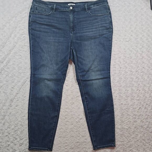 Athleta High Rise Jean Sculptek Ultra Skinny Womens Size 24X True Blue 530636 - Picture 1 of 7
